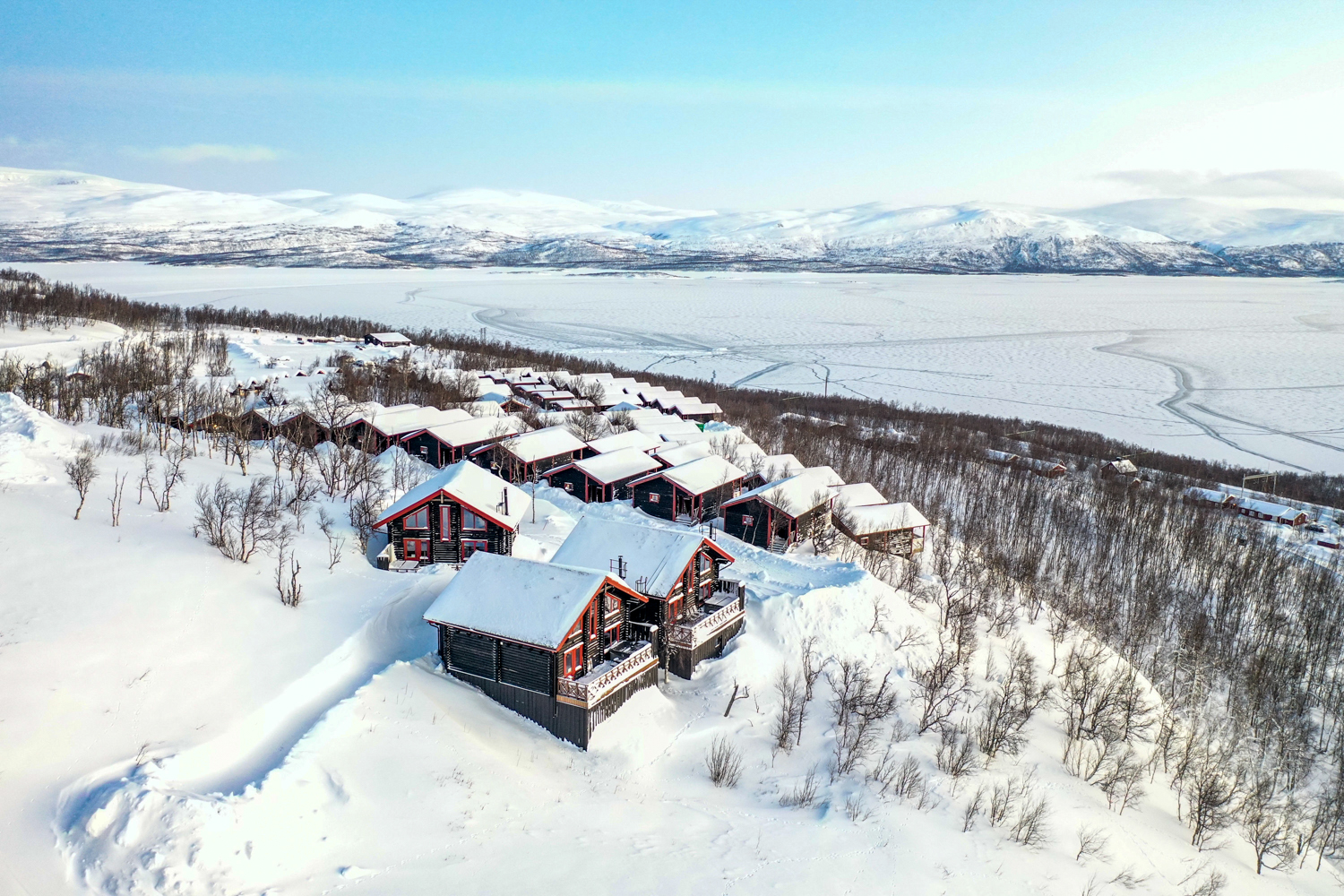 Solhyllan Log Cabins in Björkliden, Sweden Ski Safari