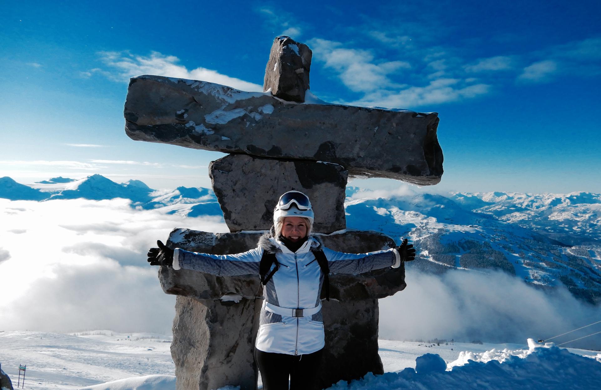 Ski Safari Customer Amanda Knee in Whistler 2017 Ski Safari Customer Amanda Knee in Whistler 2017
