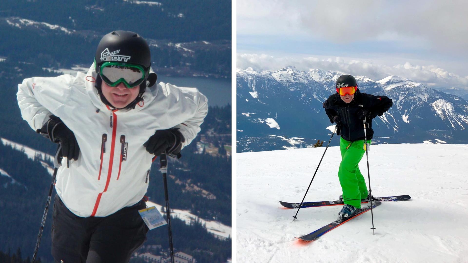 Rupert at Whistler in 2008 (Left) and 2019 (Right) Rupert at Whistler in 2008 (Left) and 2019 (Right)