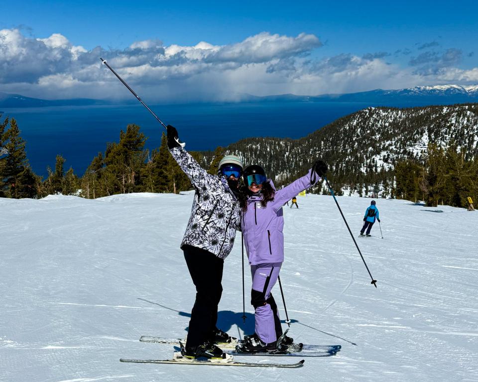 Sales Specialist Chloe and Tour Coordinator Jessica on the Slopes in Heavenly 2024