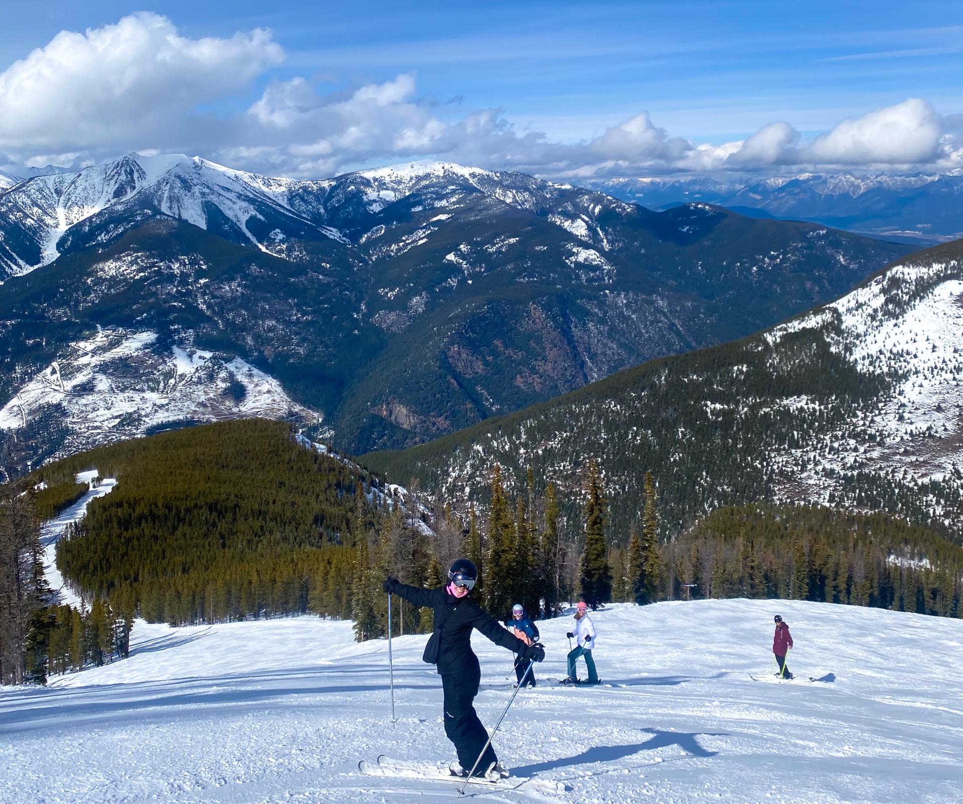 Phoebe Enjoying the Views and Outstanding Intermediate Terrain in Panorama in 2023