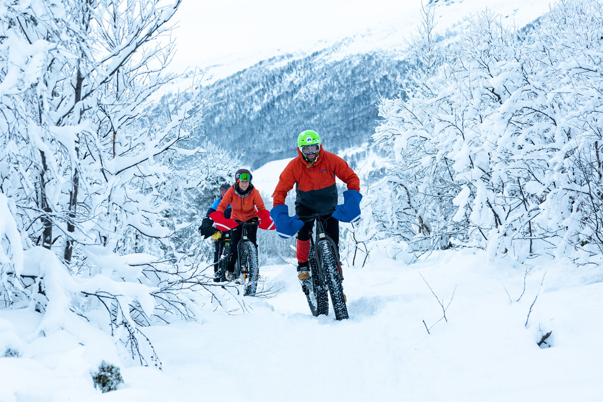 Fatbiking in the woods, Geilo © Paul Lockhart