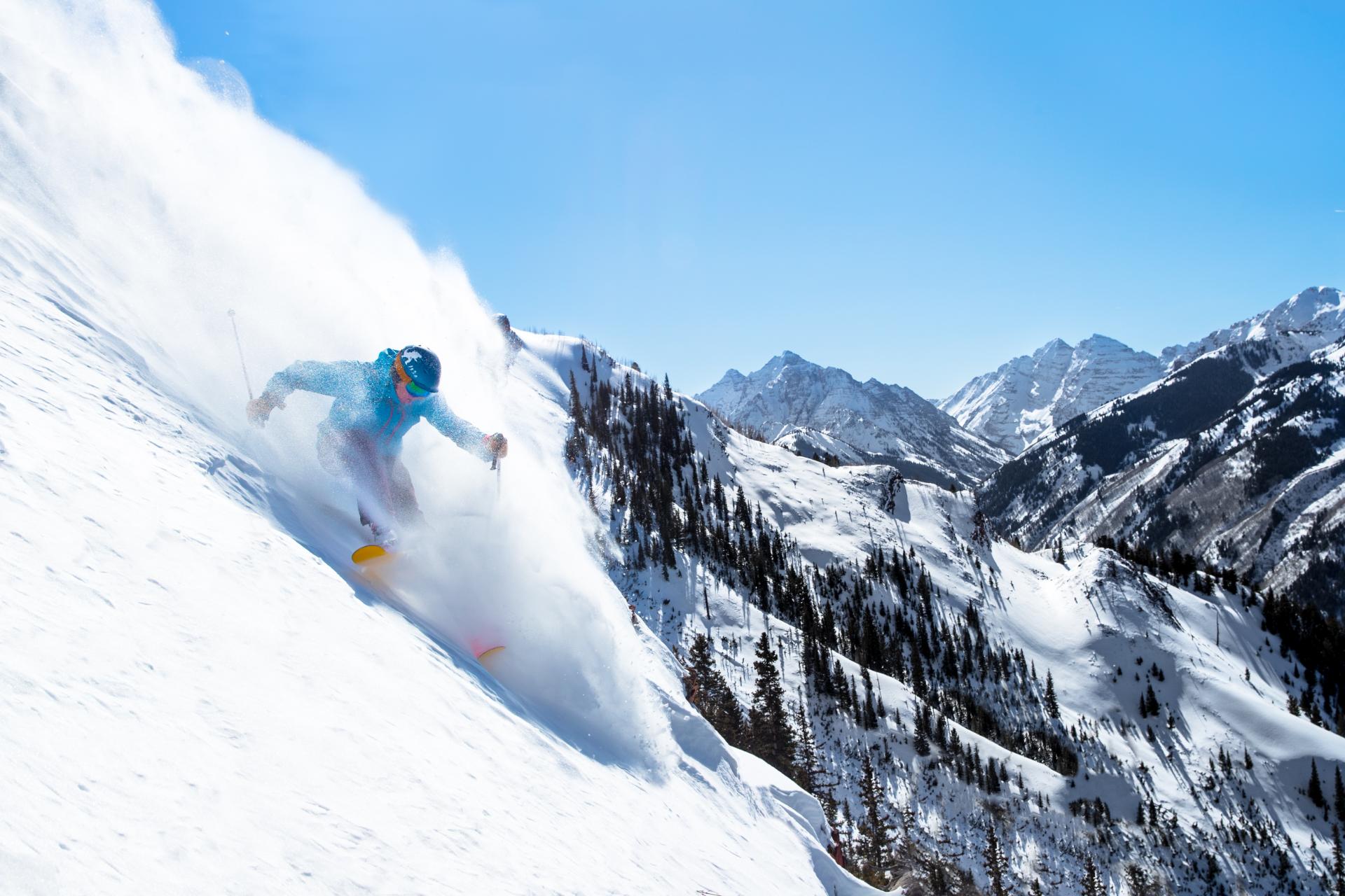 The US is home to steep, powdery descents that will challenge all types of expert skiers or snowboarders © Catherine Aeppel The US is home to steep, powdery descents that will challenge all types of expert skiers or snowboarders © Catherine Aeppel