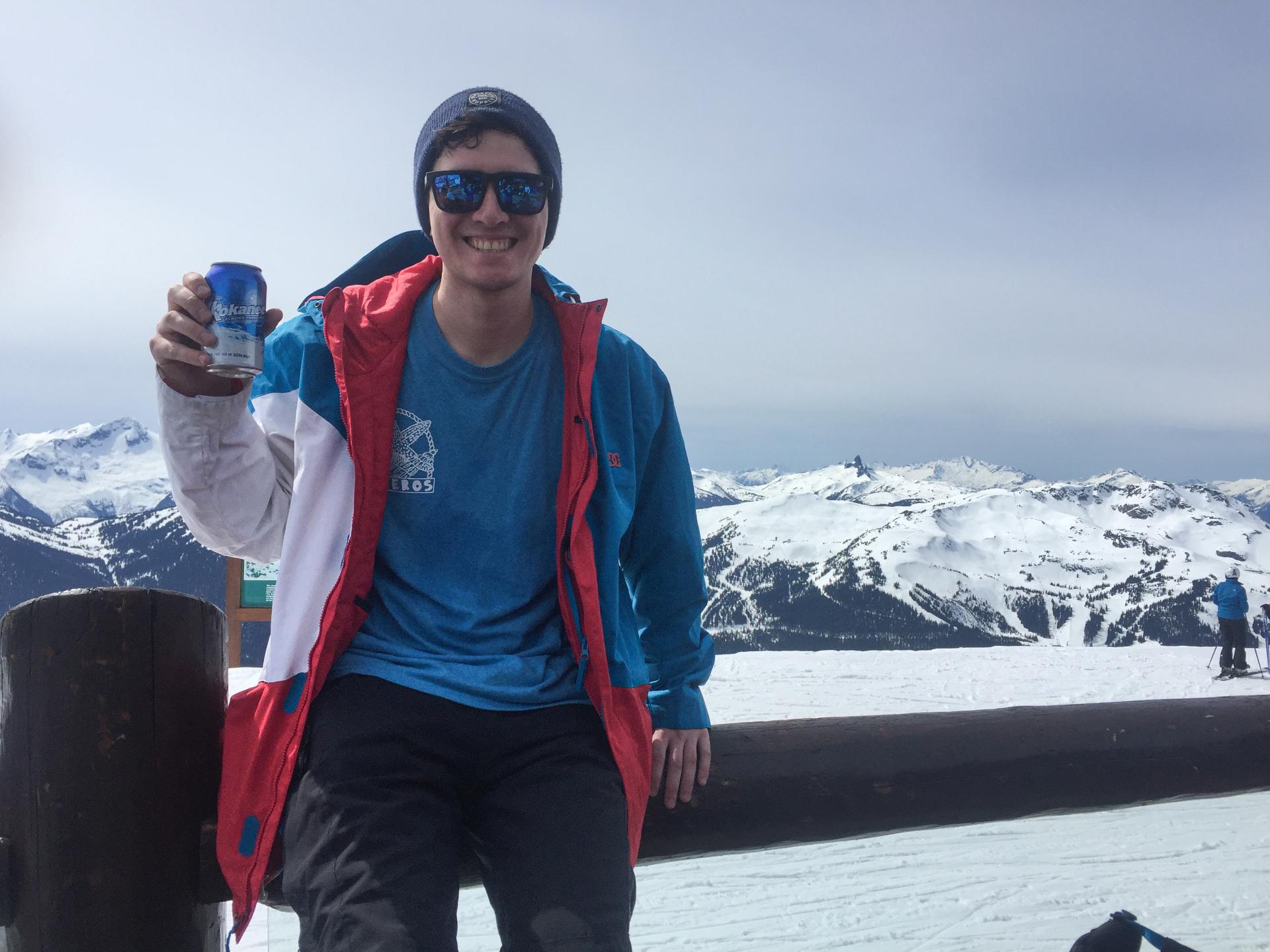 Marketing Manager Craig sipping in the sunshine at Horstman Hut, 7,494ft above sea level - all the way back in mid-April 2016 Marketing Manager Craig sipping in the sunshine at Horstman Hut, 7,494ft above sea level - all the way back in mid-April 2016