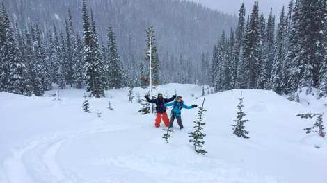 Andy in Revelstoke's Deep Snow